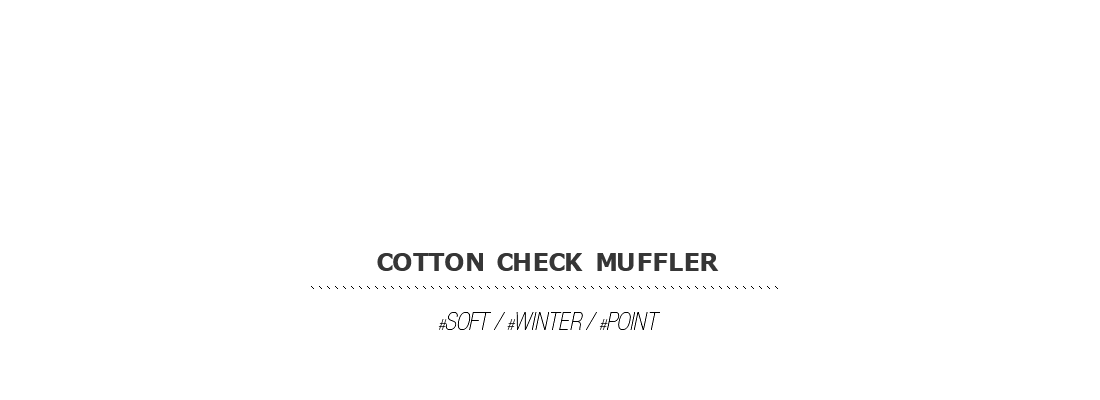 cotton check muffler|coii