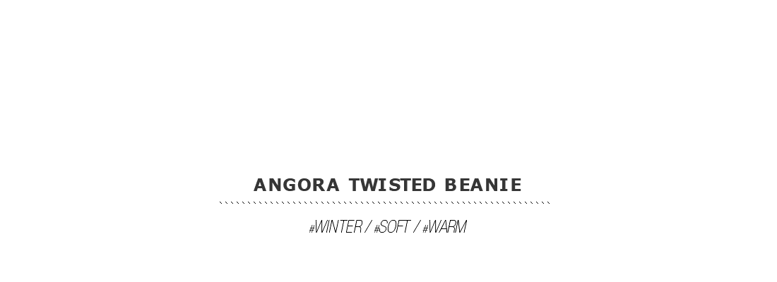 angora twisted beanie|coii