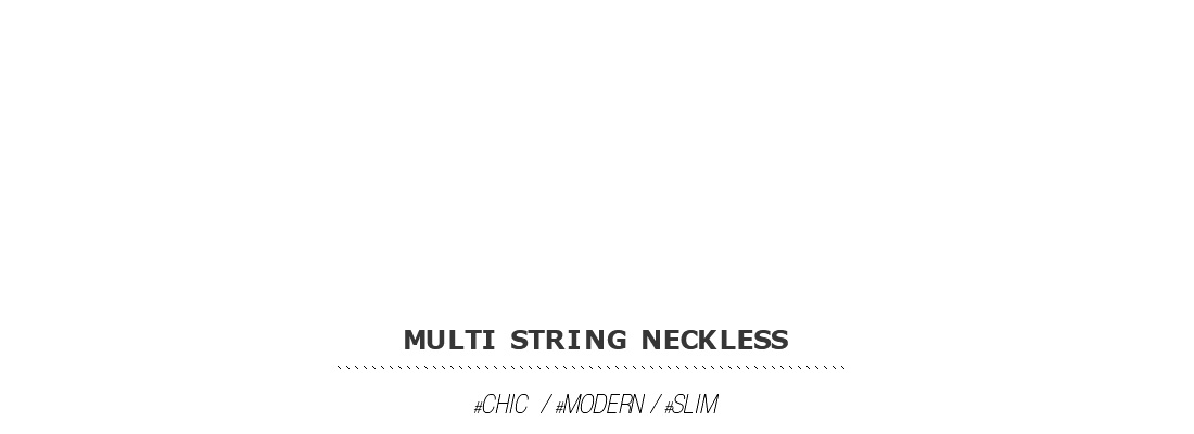 multi string neckless|