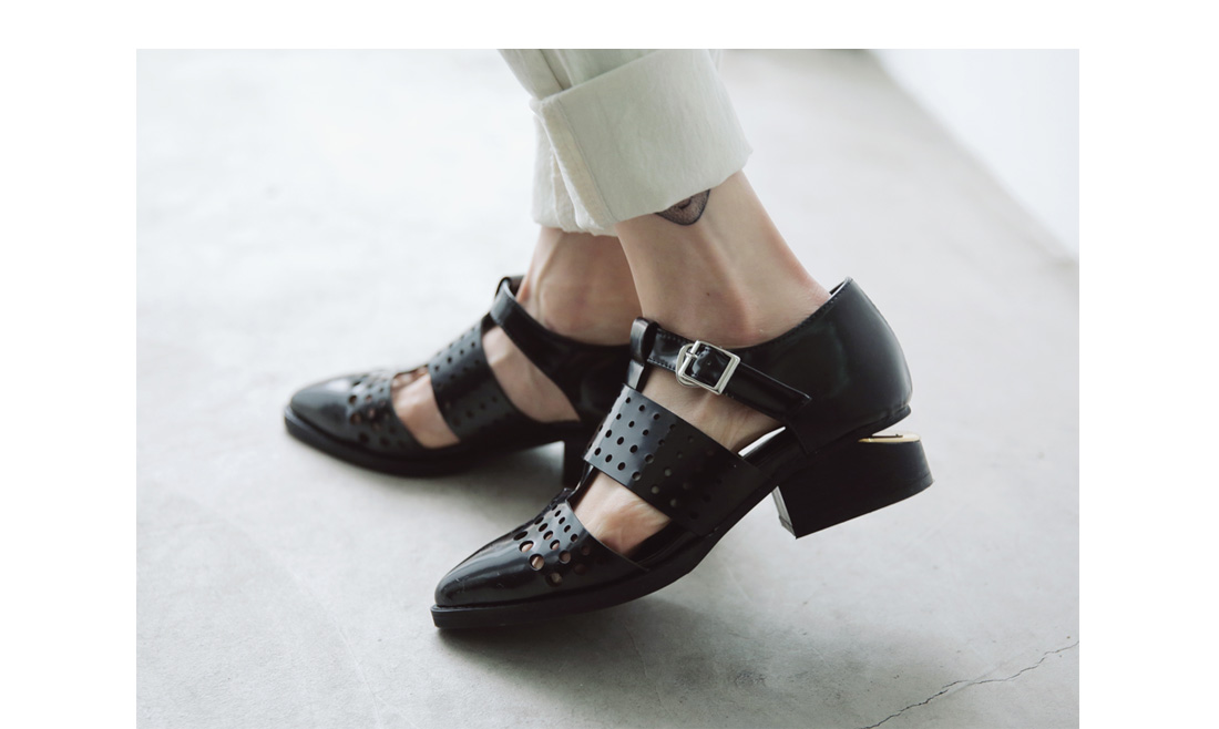 punching strap loafer|