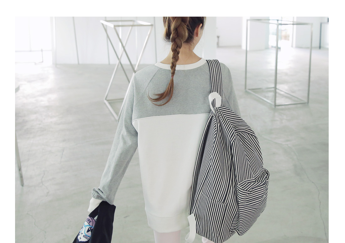 casual stripe backpack|