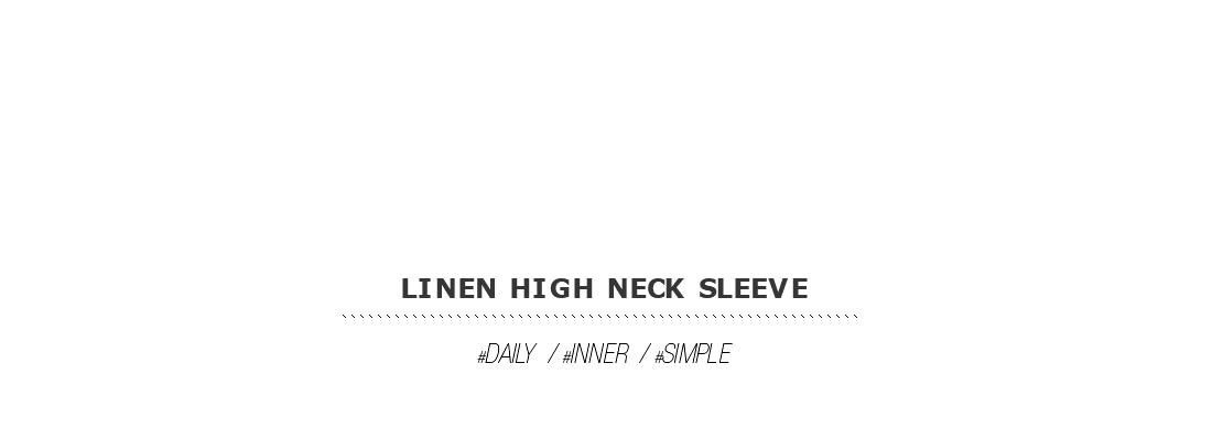 linen high neck sleeve|