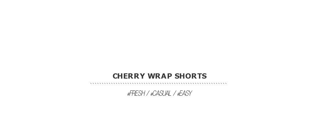 cherry wrap shorts|