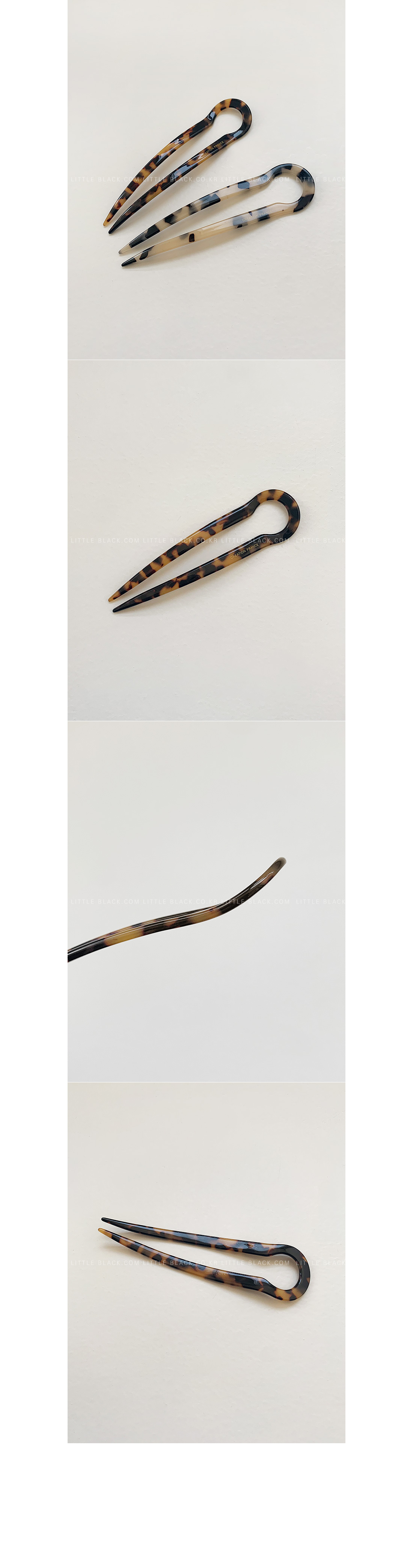 2-Piece Leopard Pattern Hair Fork Set|