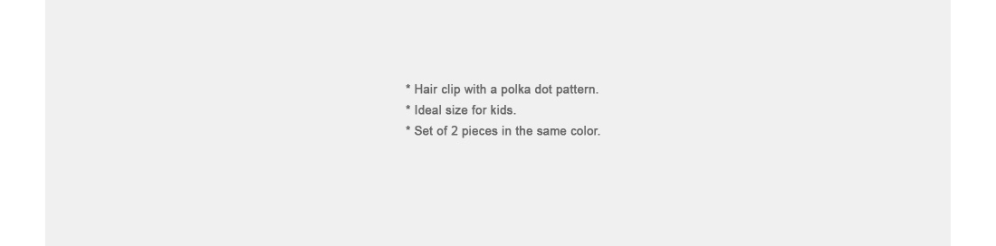 2-Piece Polka Dot Hair Clip Set|