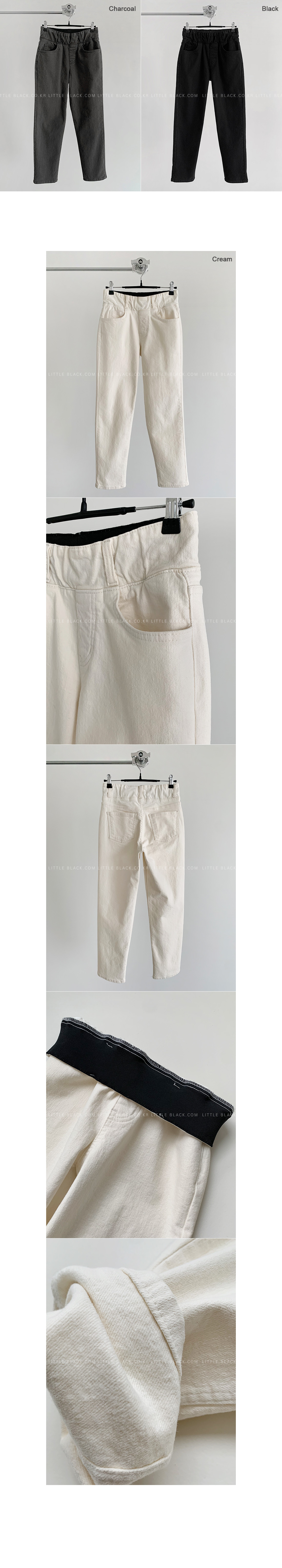 Concealed Elastic Waistband Wide Pants|