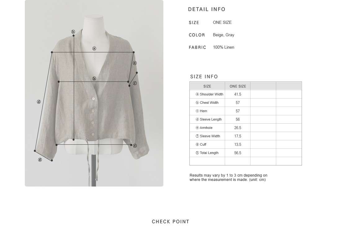 Collarless Herringbone Linen Jacket|