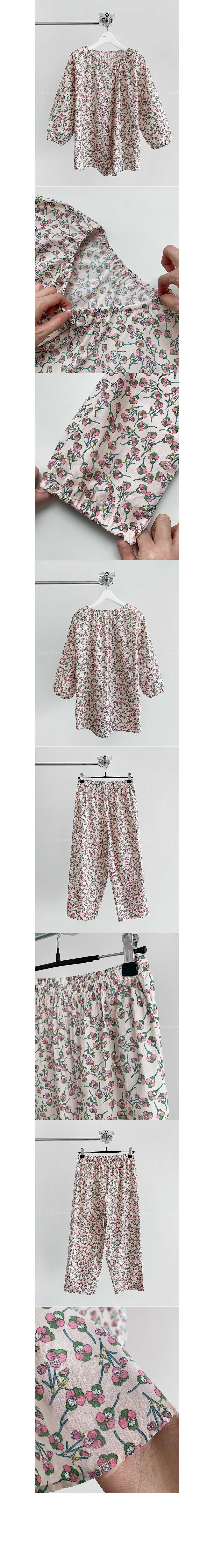 Ditsy Floral Print Pajama Set|